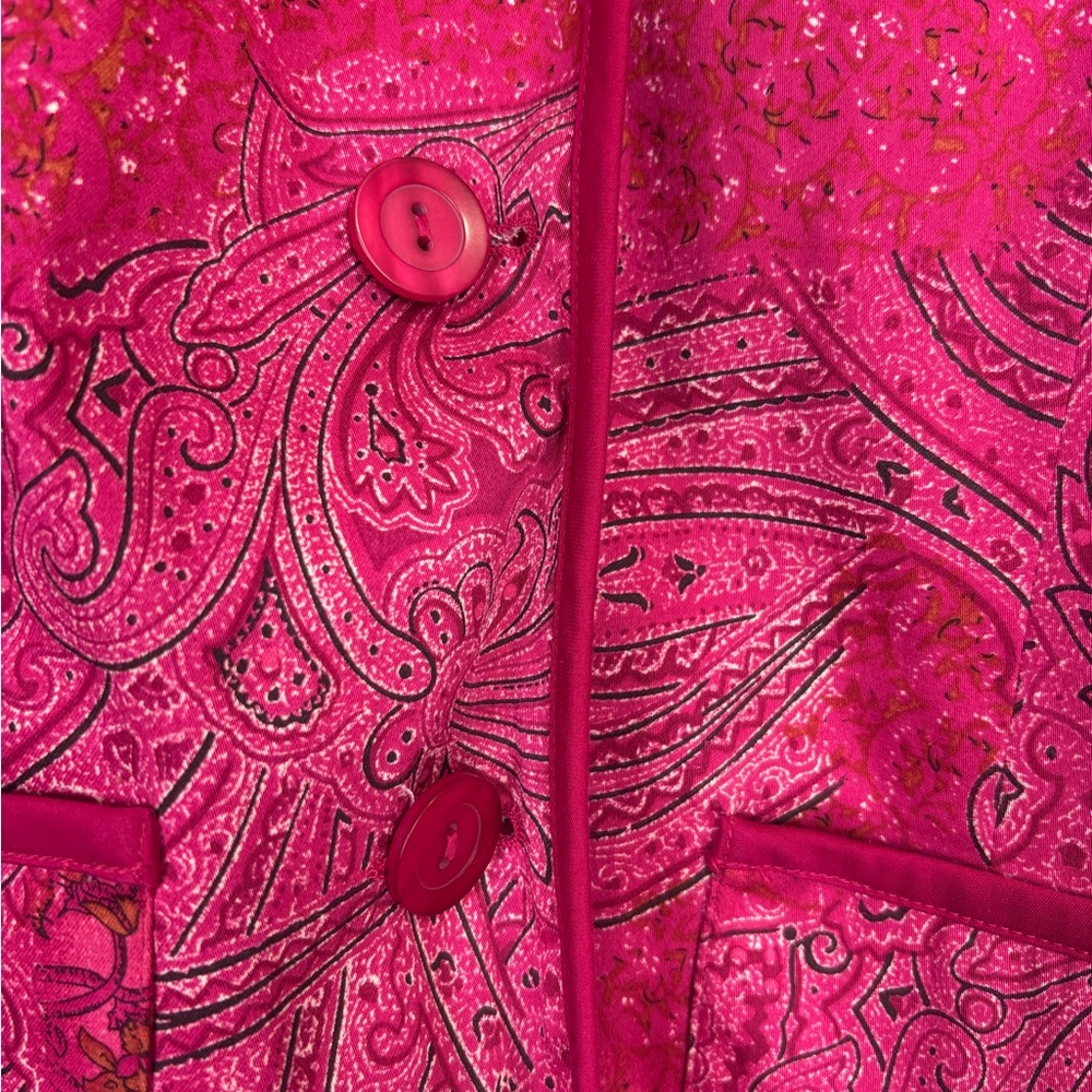 Versailles Pink Paisley Blazer - Picture 3 of 7